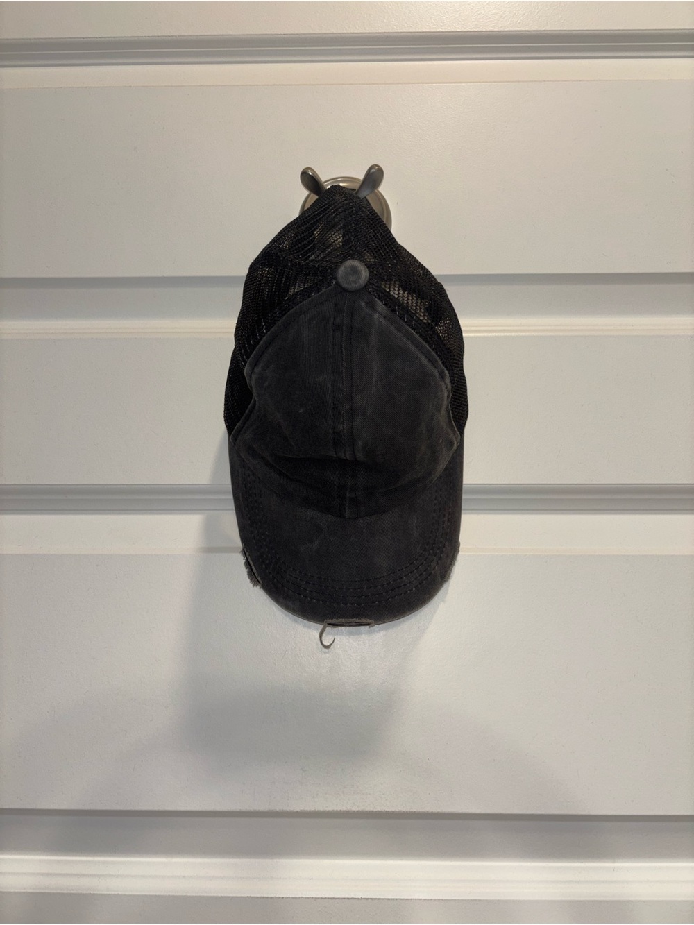 Free People Black Mesh-Back Baseball Cap